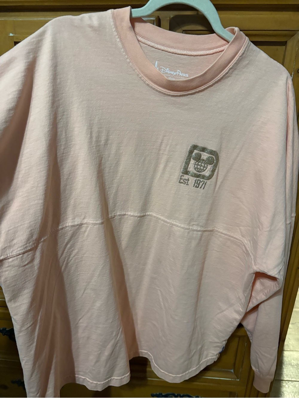Disney Pink Long Sleeve Sweatshirt with Mickey Logo